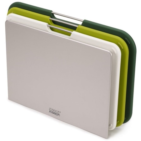 Набор из 3 разделочных досок 30x20см Nest Regular зеленый - 60163 Joseph Joseph детальная картинка 