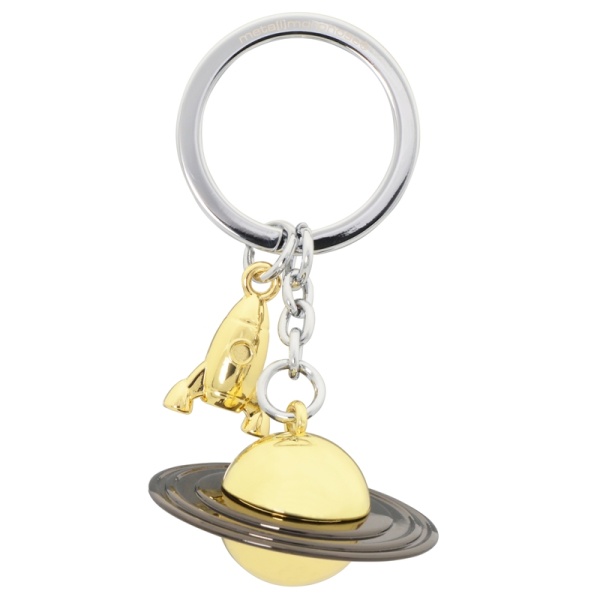 Фото Брелок для ключей "Сатурн и ракета"