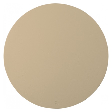 Плейсмат круглый ø38см PVC бежевый детальная картинка 