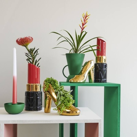 Ваза для цветов "Золотая туфля" 21x9x17см детальная картинка 