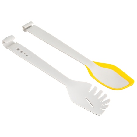 Щипцы кухонные многофункциональные Synn 28.5см светло-серые/желтые — Smart Solutions детальная картинка 