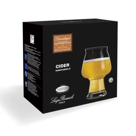 Набор бокалов для пива 500мл BIRRATEQUE Cider, 2шт детальная картинка 