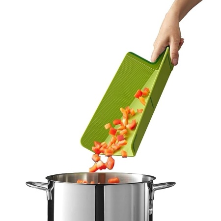 Разделочная доска-трансформер 34x26см Chop2Pot Plus Large зеленая - 60204 Joseph Joseph детальная картинка 