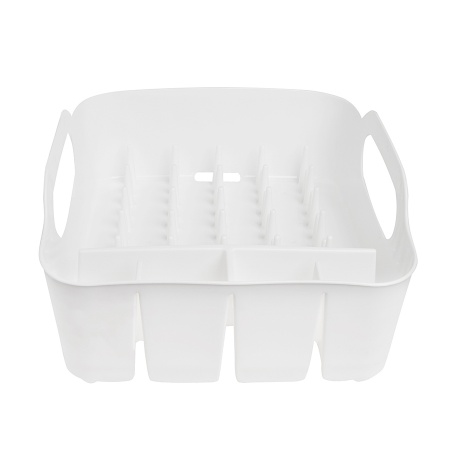 Сушилка для посуды Tub 36x34см белая детальная картинка 