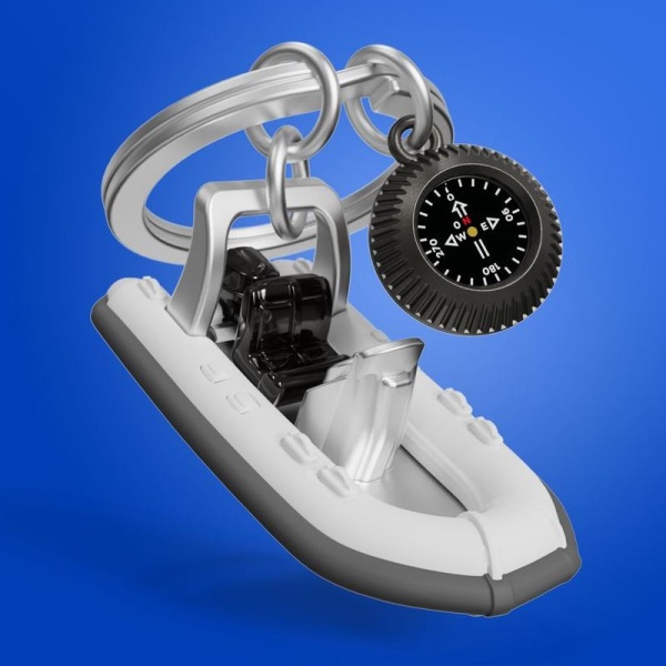 Фото Брелок для ключей "Моторная лодка"