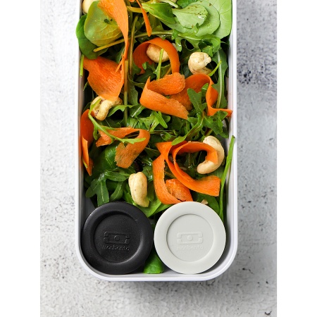 Соусницы с крышкой MB Temple малые 2шт черная+серая детальная картинка 