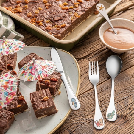 Набор детских столовых приборов Sea animals - 4 предмета детальная картинка 