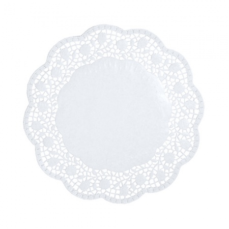 Салфетки кружевные Ø28см, 100шт детальная картинка 