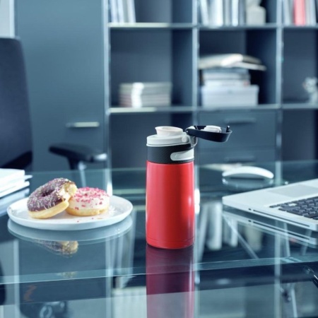 Термокружка 350мл Flip красная детальная картинка 