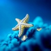 Брелок для ключей "Морская звезда и ракушка" детальная картинка 