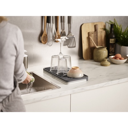 Коврик для сушки раздвижной Tier серый - 85178 Joseph Joseph детальная картинка 