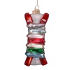 Новогоднее украшение из стекла Vondels "Красные горные лыжи" 11.5см детальная картинка 