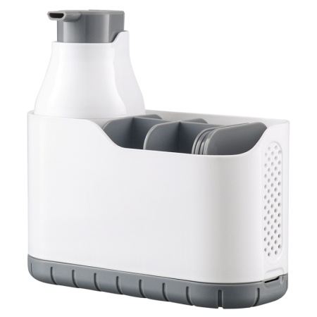 Органайзер с диспенсером для мыла Nour 18.2x8.2x18см детальная картинка 