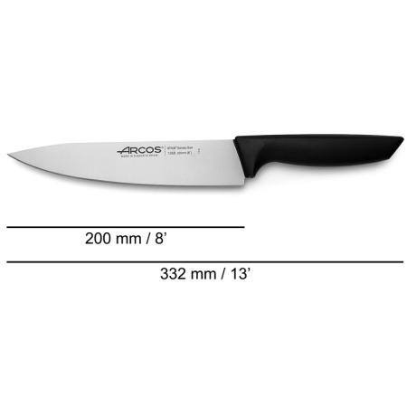 Нож поварской 20см NIZA детальная картинка 