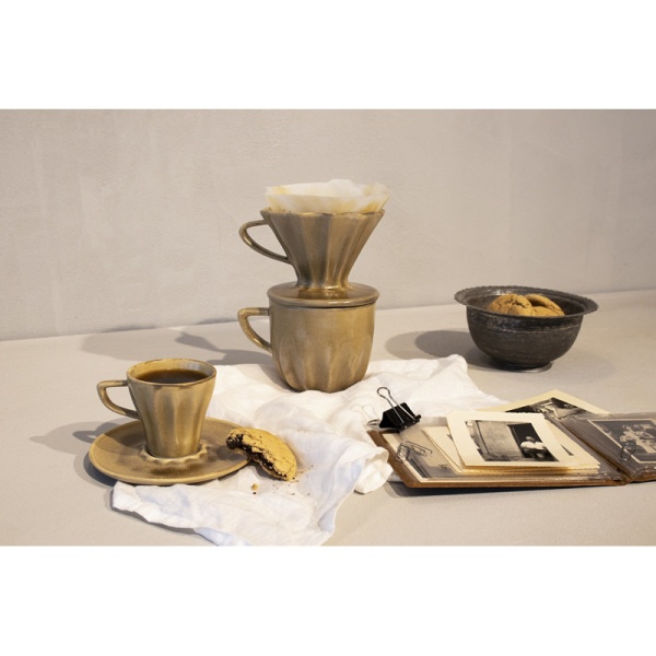 Воронка-чашка для заваривания кофе 11см TERRA RAW детальная картинка 