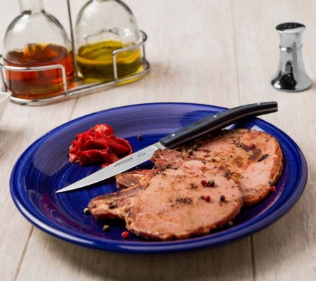 Нож для стейка 11см CHULETERO The Origin micarta blue - 373723 Arcos детальная картинка 
