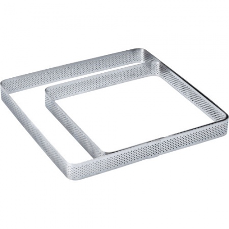 Форма для торта квадратная перфорированная 150х150х20мм детальная картинка 