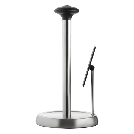 Держатель для бумажных полотенец со стоппером Mio 19.5x37см хром детальная картинка 