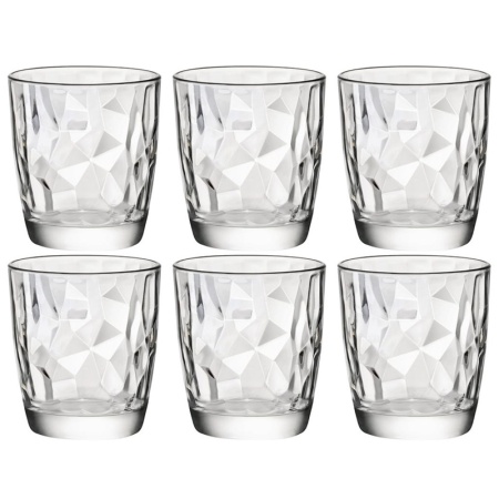 Набор стаканов 385мл DIAMOND прозрачный, 6шт детальная картинка 