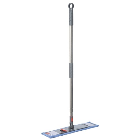 Швабра для мытья пола с телескопической ручкой 160см и насадкой детальная картинка 