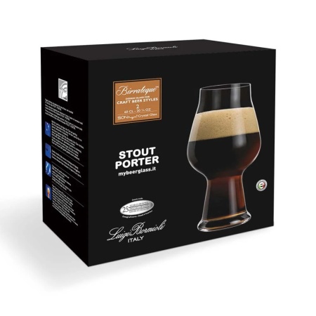 Набор бокалов для пива 600мл BIRRATEQUE Stout/Porter, 2шт детальная картинка 