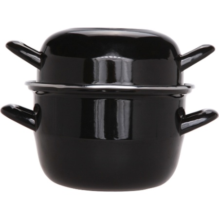 Кастрюля для мидий 2.8л HORECA Ø18x(h)17см черная детальная картинка 