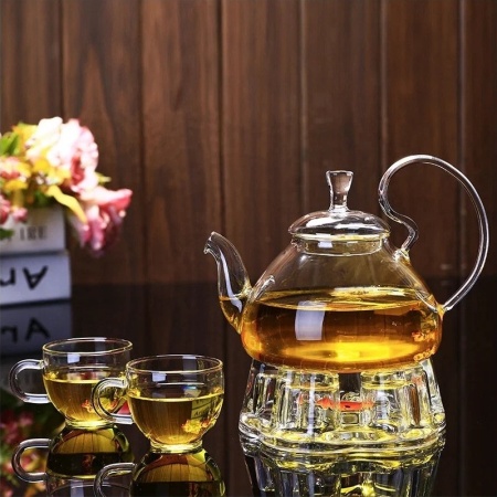 Чайник 550мл Ландыш термостойкое стекло детальная картинка 