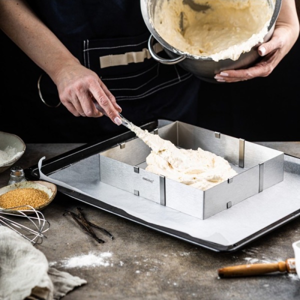 Фото Форма для торта раздвижная 15.5-28см KING Hoff