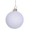 Новогоднее украшение из стекла Vondels "Мяч для гольфа" 8см детальная картинка 