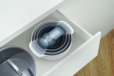 Набор мисок с мерными чашами Nest 9 Plus Sky - 40101 Joseph Joseph детальная картинка 