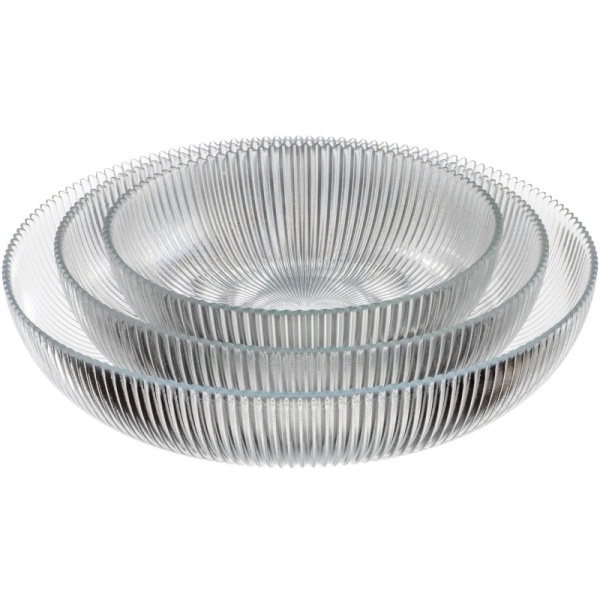 Фото Салатник стеклянный 20.5x6см Aria прозрачный