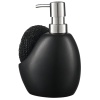 Диспенсер для мыла с подставкой для губки Lystad 460мл черный детальная картинка 