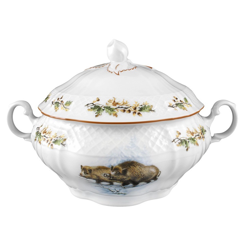 Обеденный сервиз "Охота" 17 предметов детальная картинка 