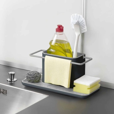 Органайзер для раковины Caddy большой серый - 85070 Joseph Joseph детальная картинка 