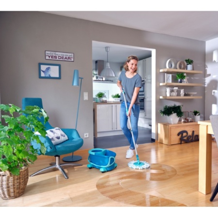 Комплект для мытья пола Clean Twist Disc Mop Ergo mobile: щетка-моп, ведро 6л с отжимом детальная картинка 