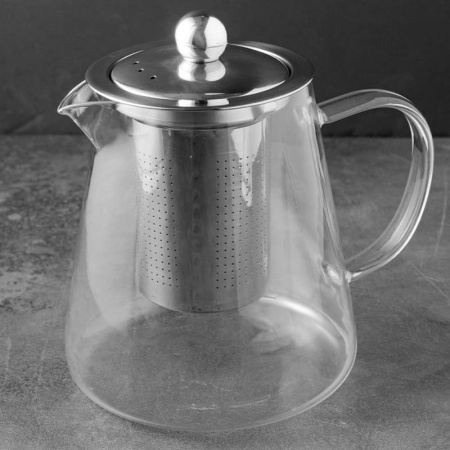 Чайник 750мл с металлической крышкой и фильтр-ситом детальная картинка 