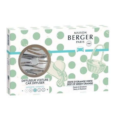 Автомобильный аромадиффузор-клипса Dolce с ароматом «Зеленый апельсин» (Zest of Green Orange) детальная картинка 