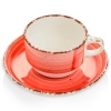 Чашка с блюдцем 230мл EO BPQ AVANOS Red детальная картинка 