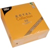Салфетка 1/4 33x33см ROYAL Collection оранжевая, 50шт детальная картинка 