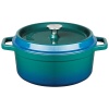 Кокот с крышкой Ø24см 3.2л сине-зеленый детальная картинка 