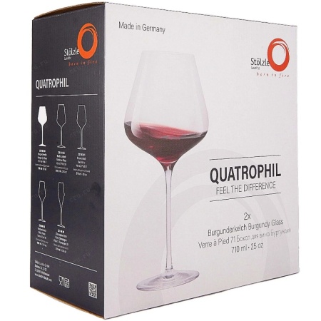 Набор бокалов для вина 710мл Quatrophil Burgunder, 2шт - Stolzle Lausitz детальная картинка 