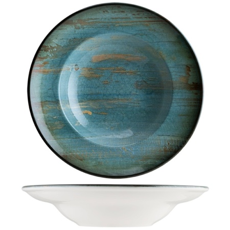 Тарелка глубокая для пасты Ø24см 400мл MADERA MINT Gourmet детальная картинка 