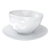 Чашка с блюдцем 200мл Tassen Snoozy белая детальная картинка 