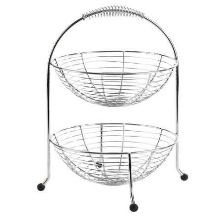 Этажерка для фруктов/овощей и хлеба Ø24см в 2 яруса детальная картинка 