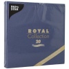 Салфетка 40x40см ROYAL Collection темно-синяя, 20шт детальная картинка 
