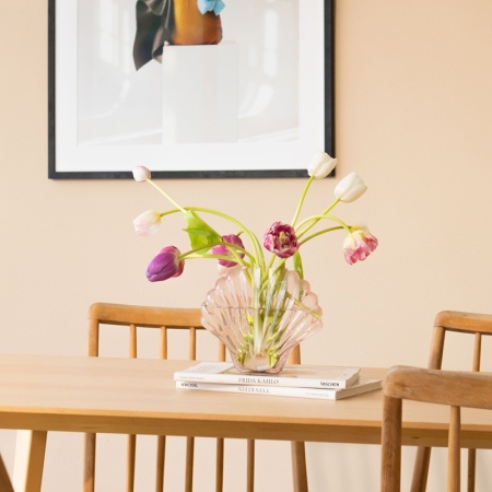 Ваза для цветов 20см Seashell розовая детальная картинка 