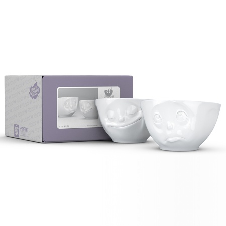 Набор чаш 200мл Tassen Happy & Oh please белый, 2шт детальная картинка 