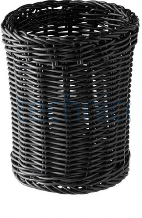 Корзинка для столовых приборов 12x(h)15см черная детальная картинка 