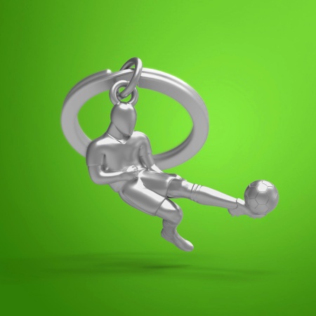 Брелок для ключей "Футболист" детальная картинка 