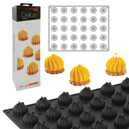 Форма силиконовая 3D Delice 18мл Ø36x29мм 30 выемок детальная картинка 